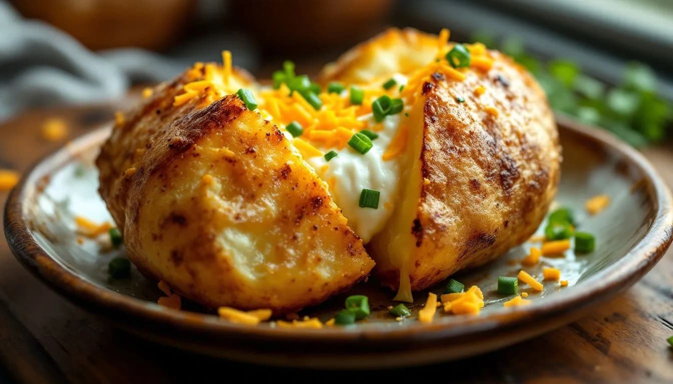 Air Fryer Baked Potato: Crispy Skin, Fluffy Inside
