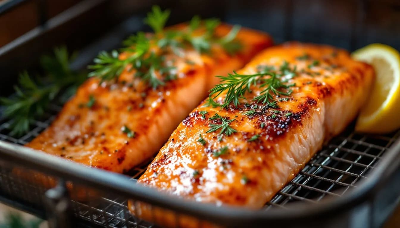 Air Fryer Salmon That Comes Out Flaky Every Single Time