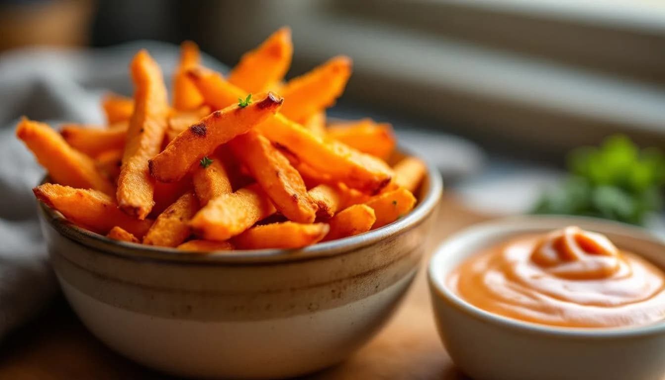 Crispy Air Fryer Sweet Potato Fries (Actually Crunchy)
